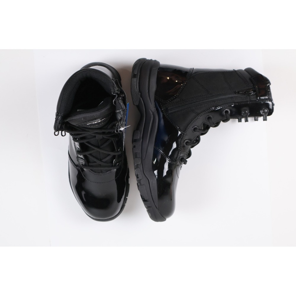 Galls 8" High-Gloss Side-Zip Boot Black Tactical Uniform Mens 6.5 Womens 8 NWT
